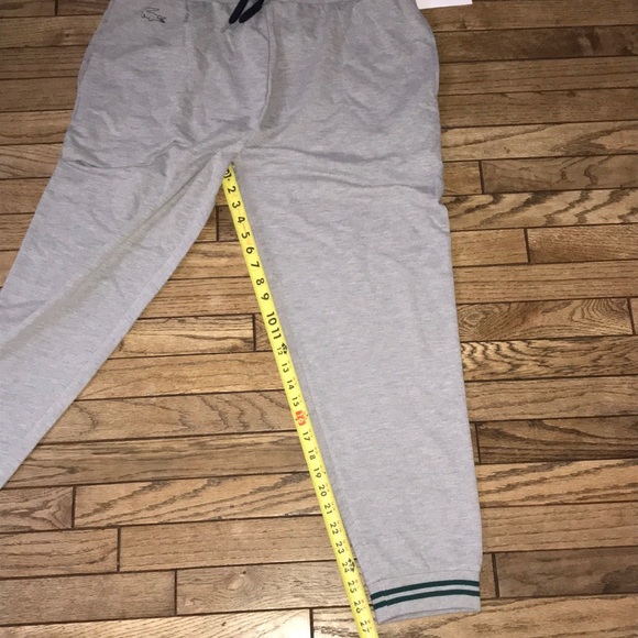 SOLD! NWT LaCoste Gray and Green Joggers - Picture 5 of 7